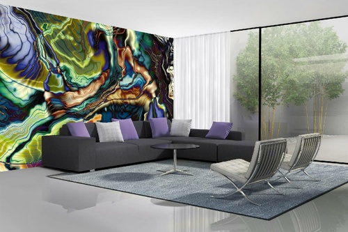 Vlies Fototapete - Hintergrund im digitalen Kunststil 375 x 250 cm